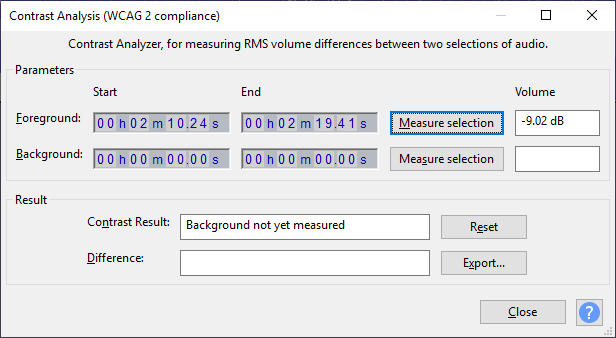 Analyzing song volume with Audacity