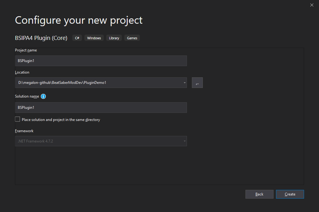 VS Modding Template Name