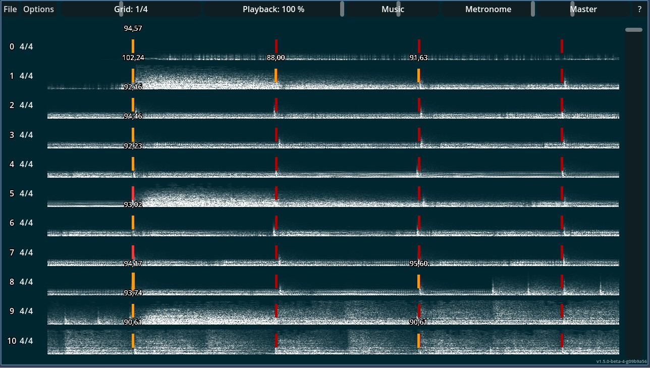 A fully timed section in Tempora